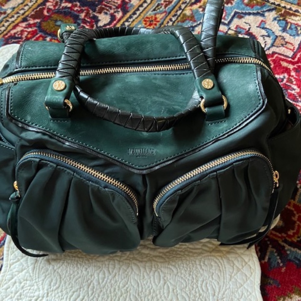 MZ Wallace Green Suede Handbag